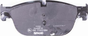 HELLA PAGID 8DB 355 015-061 - Bremžu uzliku kompl., Disku bremzes www.autospares.lv