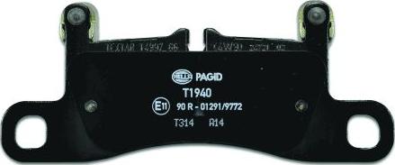 HELLA PAGID 8DB 355 015-121 - Bremžu uzliku kompl., Disku bremzes www.autospares.lv