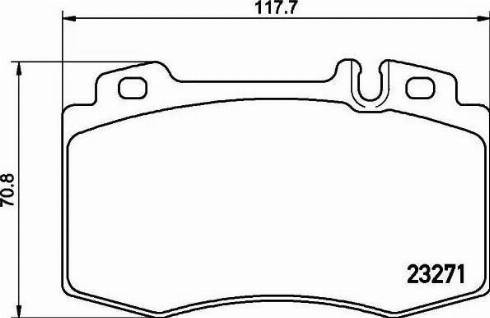 HELLA PAGID 8DB355015851 - Bremžu uzliku kompl., Disku bremzes www.autospares.lv