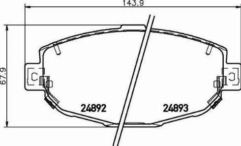 HELLA PAGID 8DB 355 015-341 - Тормозные колодки, дисковые, комплект www.autospares.lv