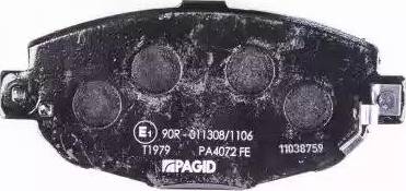 HELLA PAGID 8DB 355 015-341 - Тормозные колодки, дисковые, комплект www.autospares.lv