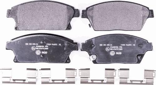 HELLA PAGID 8DB 355 015-241 - Bremžu uzliku kompl., Disku bremzes www.autospares.lv