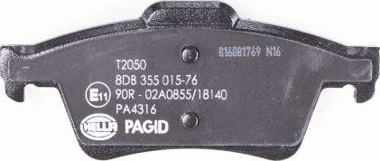 HELLA PAGID 8DB 355 015-761 - Bremžu uzliku kompl., Disku bremzes autospares.lv