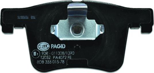 HELLA PAGID 8DB 355 015-781 - Bremžu uzliku kompl., Disku bremzes www.autospares.lv