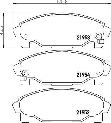 HELLA PAGID 8DB 355 016-991 - Bremžu uzliku kompl., Disku bremzes www.autospares.lv