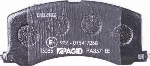 HELLA PAGID 8DB 355 016-941 - Bremžu uzliku kompl., Disku bremzes www.autospares.lv