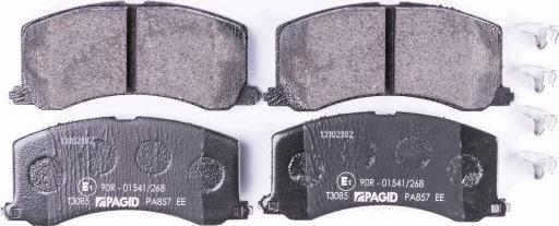 HELLA PAGID 8DB 355 016-941 - Bremžu uzliku kompl., Disku bremzes www.autospares.lv