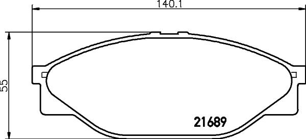 HELLA PAGID 8DB 355 016-411 - Bremžu uzliku kompl., Disku bremzes www.autospares.lv