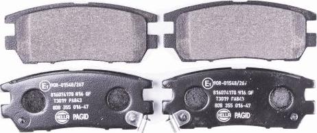 HELLA PAGID 8DB 355 016-471 - Brake Pad Set, disc brake www.autospares.lv