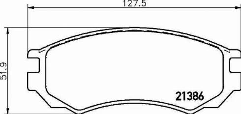 HELLA PAGID 8DB 355 016-541 - Bremžu uzliku kompl., Disku bremzes www.autospares.lv