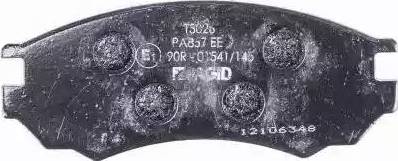 HELLA PAGID 8DB 355 016-541 - Bremžu uzliku kompl., Disku bremzes www.autospares.lv