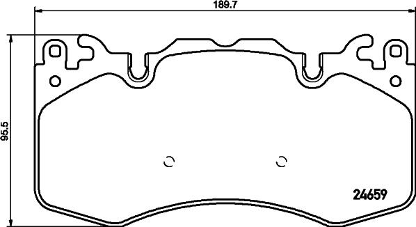 HELLA PAGID 8DB 355 016-151 - Bremžu uzliku kompl., Disku bremzes autospares.lv