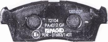 HELLA PAGID 8DB 355 016-111 - Bremžu uzliku kompl., Disku bremzes www.autospares.lv