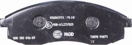 HELLA PAGID 8DB 355 016-891 - Bremžu uzliku kompl., Disku bremzes autospares.lv