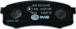 HELLA PAGID 8DB 355 016-831 - Bremžu uzliku kompl., Disku bremzes autospares.lv