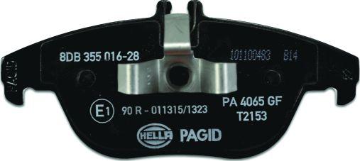 HELLA PAGID 8DB 355 016-281 - Bremžu uzliku kompl., Disku bremzes www.autospares.lv