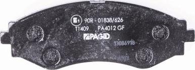 HELLA PAGID 8DB 355 010-951 - Bremžu uzliku kompl., Disku bremzes www.autospares.lv