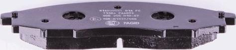 HELLA PAGID 8DB 355 010-671 - Bremžu uzliku kompl., Disku bremzes www.autospares.lv