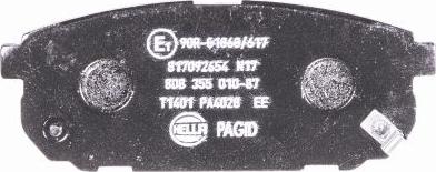 HELLA PAGID 8DB 355 010-871 - Bremžu uzliku kompl., Disku bremzes www.autospares.lv