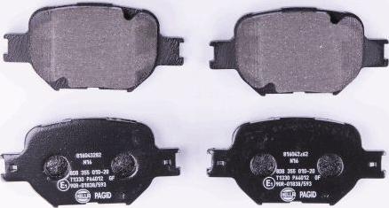 HELLA PAGID 8DB 355 010-201 - Bremžu uzliku kompl., Disku bremzes www.autospares.lv