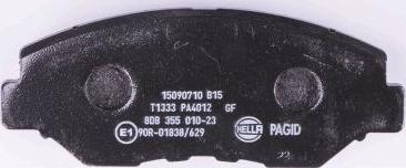 HELLA PAGID 8DB 355 010-231 - Bremžu uzliku kompl., Disku bremzes www.autospares.lv