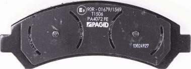 HELLA PAGID 8DB 355 011-911 - Bremžu uzliku kompl., Disku bremzes www.autospares.lv