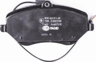 HELLA PAGID 8DB 355 011-491 - Bremžu uzliku kompl., Disku bremzes www.autospares.lv