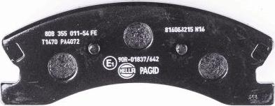 HELLA PAGID 8DB 355 011-541 - Bremžu uzliku kompl., Disku bremzes www.autospares.lv