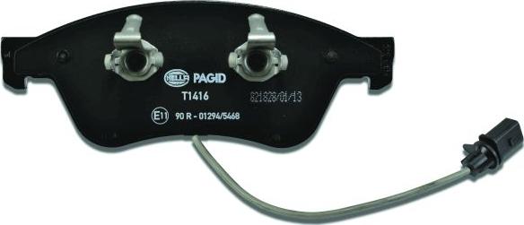 HELLA PAGID 8DB 355 011-021 - Bremžu uzliku kompl., Disku bremzes www.autospares.lv