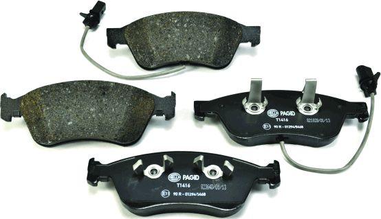 HELLA PAGID 8DB 355 011-021 - Bremžu uzliku kompl., Disku bremzes www.autospares.lv