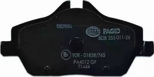 HELLA PAGID 8DB 355 014-431 - Bremžu uzliku kompl., Disku bremzes www.autospares.lv