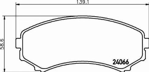 HELLA PAGID 8DB 355 011-201 - Bremžu uzliku kompl., Disku bremzes www.autospares.lv