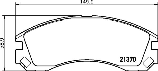 HELLA PAGID 8DB 355 011-751 - Brake Pad Set, disc brake www.autospares.lv