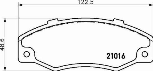 HELLA PAGID 8DB 355 018-971 - Bremžu uzliku kompl., Disku bremzes www.autospares.lv