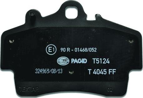 HELLA PAGID 8DB 355 018-471 - Bremžu uzliku kompl., Disku bremzes www.autospares.lv