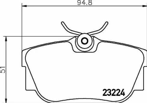 HELLA PAGID 8DB355018-581 - Brake Pad Set, disc brake www.autospares.lv