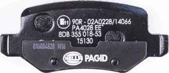 HELLA PAGID 8DB 355 018-531 - Bremžu uzliku kompl., Disku bremzes www.autospares.lv