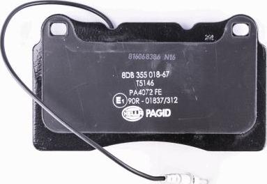 HELLA PAGID 8DB 355 018-671 - Bremžu uzliku kompl., Disku bremzes www.autospares.lv