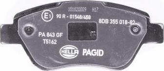 HELLA PAGID 8DB 355 018-821 - Brake Pad Set, disc brake www.autospares.lv