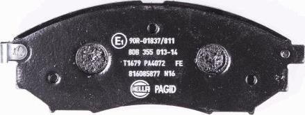 HELLA PAGID 8DB 355 013-141 - Bremžu uzliku kompl., Disku bremzes www.autospares.lv