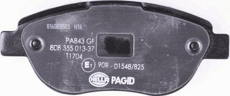 HELLA PAGID 8DB 355 013-371 - Тормозные колодки, дисковые, комплект www.autospares.lv