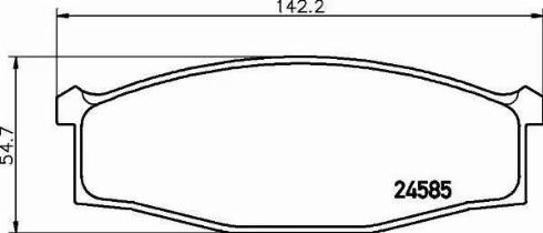 HELLA PAGID 8DB 355 013-721 - Bremžu uzliku kompl., Disku bremzes www.autospares.lv