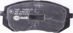 HELLA PAGID 8DB 355 012-961 - Bremžu uzliku kompl., Disku bremzes www.autospares.lv