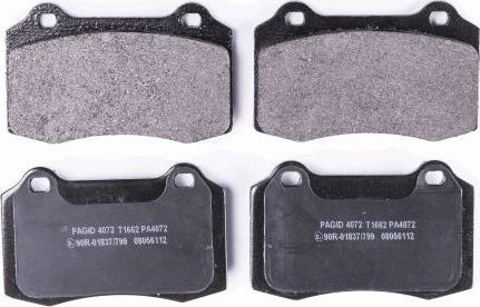 HELLA PAGID 8DB 355 012-981 - Bremžu uzliku kompl., Disku bremzes www.autospares.lv