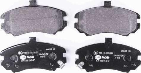 HELLA PAGID 8DB 355 012-471 - Bremžu uzliku kompl., Disku bremzes www.autospares.lv