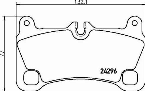 HELLA PAGID 8DB355012651 - Bremžu uzliku kompl., Disku bremzes www.autospares.lv