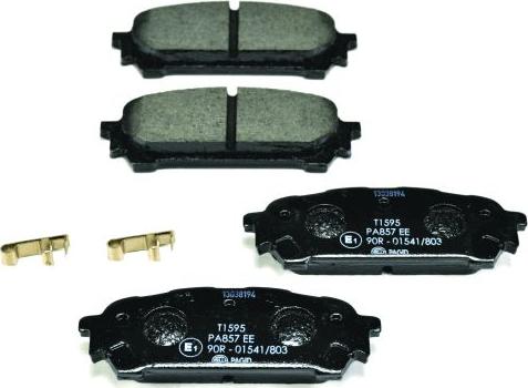 HELLA PAGID 8DB 355 012-311 - Тормозные колодки, дисковые, комплект www.autospares.lv