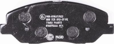 HELLA PAGID 8DB 355 012-371 - Bremžu uzliku kompl., Disku bremzes www.autospares.lv