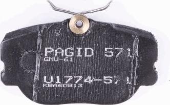 HELLA PAGID 8DB 355 017-941 - Bremžu uzliku kompl., Disku bremzes www.autospares.lv