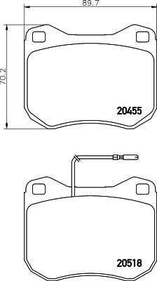 HELLA PAGID 8DB 355 017-421 - Bremžu uzliku kompl., Disku bremzes www.autospares.lv